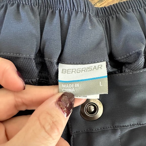 Bergrisar Cycling Shorts Mens LG gray Polyester/Spandex MTB Mountain - Picture 8 of 10
